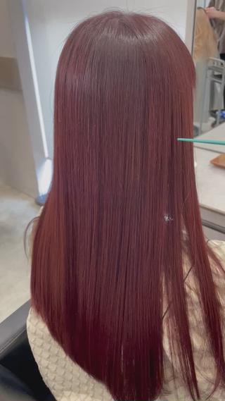 ロング カラー 透明感カラー✨艶髪 制作🌱山根あゆみのヘアスタイル