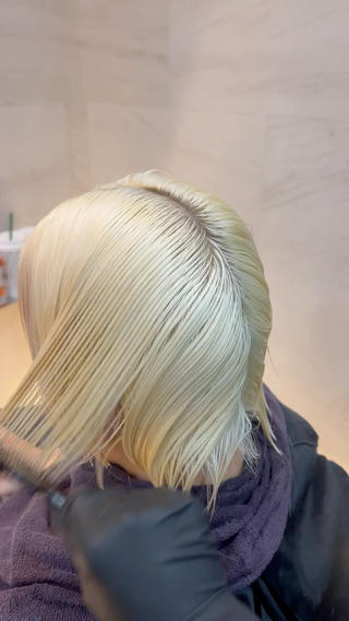 カラー まつパ/ケア ブリーチ/sEnAのヘアスタイル