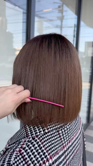 【髪質改善】収まるボブ 