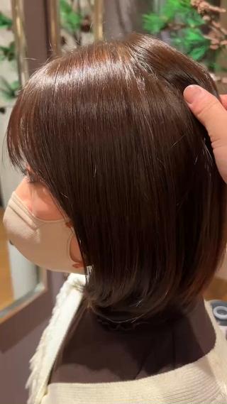 ミディアム カラー U.hair 石川橋店所属・竹村 アカリのヘアスタイル