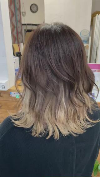 ミディアム Luuna hair loungeのヘアスタイル