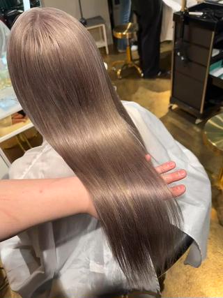 ロング 髪質改善/美髪矯正/ ハイトーン Kuroのヘアスタイル