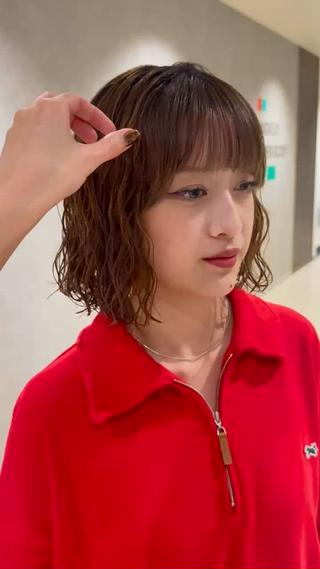 ショート パーマ しおり/パーマ/ newi町田のヘアスタイル