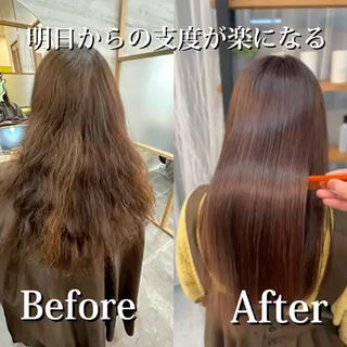セミロング 美髪形成💎縮毛矯正 顔レイヤー松尾　幸樹のヘアスタイル