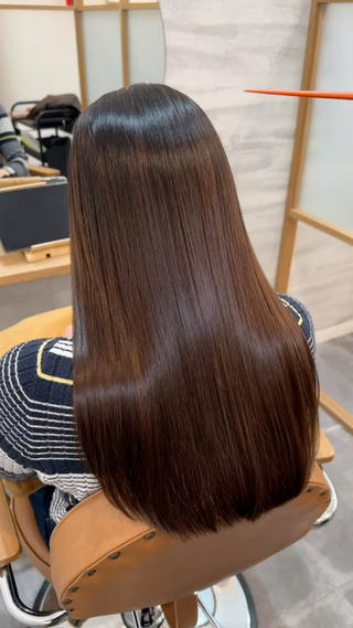 ロング 美髪形成💎縮毛矯正 顔レイヤー松尾　幸樹のヘアスタイル