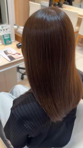 セミロング カラー 髪質改善カラー💎 オオネヨシナリのヘアスタイル