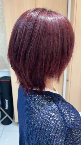 ショート カラー 髪質改善カラー💎 オオネヨシナリのヘアスタイル