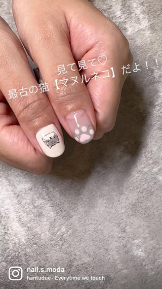 #猫ネイル 