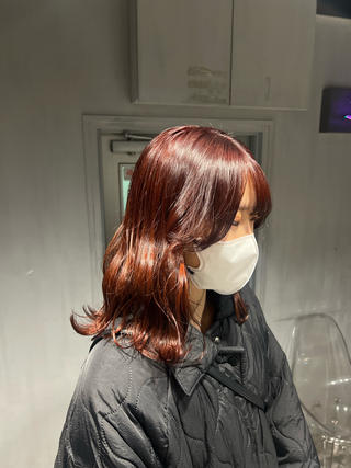 ミディアム カラー NANAMI🩵 大人可愛い韓国ヘアのヘアスタイル