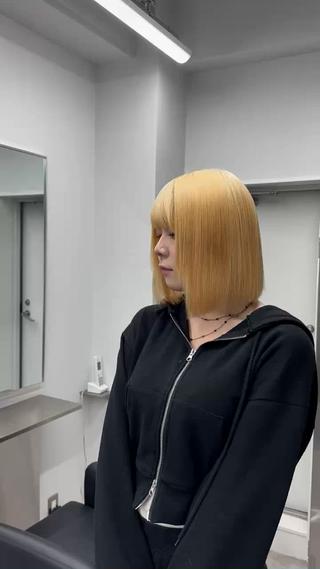 黒染め履歴からのブロンド 