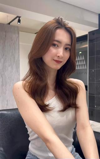 セミロング LEVIJU hair所属・韓国ヘア🕊村上 ののこ🕊のヘアスタイル
