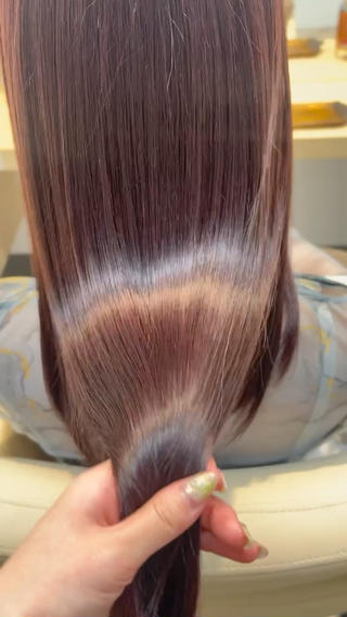 艶カラー、髪質改善トリートメント