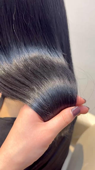 髪質改善トリートメント、ブルーブラック