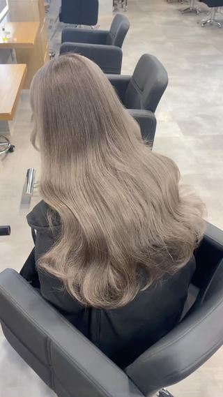 ブリーチ2回でできるミルクティーグレージュ♡ 