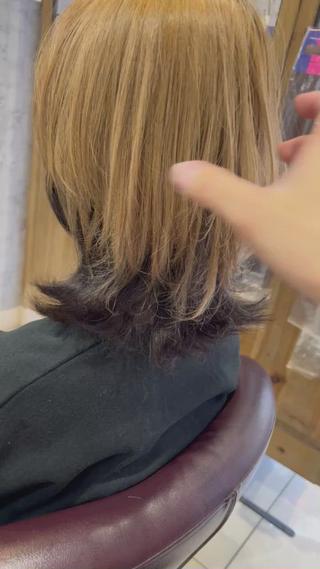 カラー 髪質改善✨️レイヤー クボタリョウのヘアスタイル