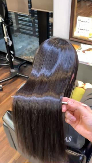 ロング 髪質改善・縮毛・ 艶髪カラー　Maruのヘアスタイル