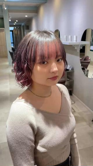 ミディアム カラー ヘアアレンジ 小野寺祐希人 Calbariのヘアスタイル