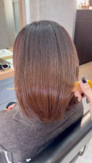 ミディアム 髪質改善×METEO 店長 貞松直也のヘアスタイル