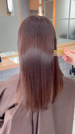 ロング 髪質改善×METEO 店長 貞松直也のヘアスタイル