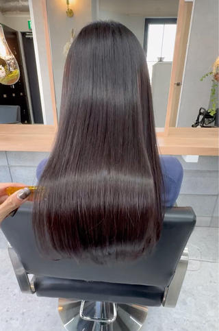 ロング 髪質改善×METEO 店長 貞松直也のヘアスタイル