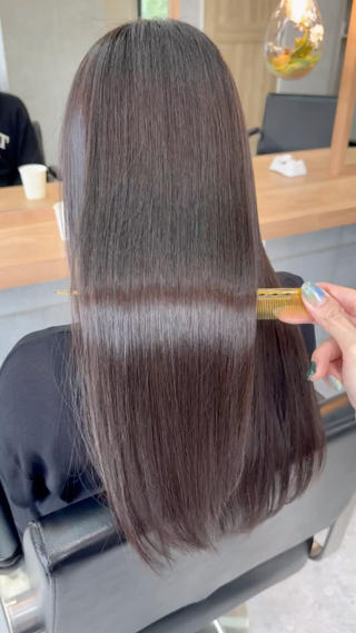 ロング 髪質改善×METEO 店長 貞松直也のヘアスタイル