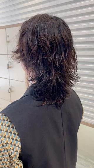 パーマ 【北千住】🌈韓国風 レイヤー✨小顔カットのヘアスタイル