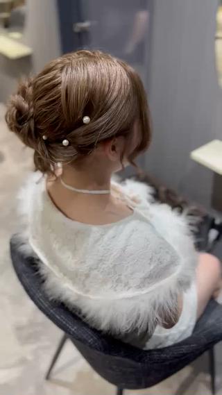 夏に人気！片クラゲヘアセット 