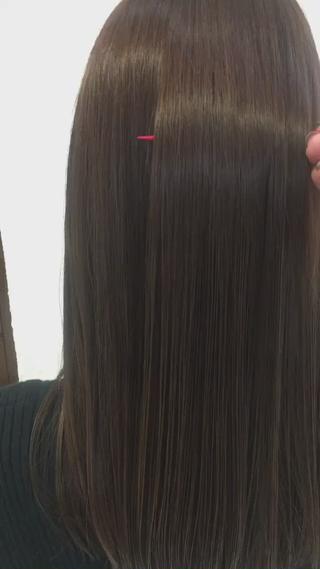 セミロング カラー 縮毛矯正/髪質改善/ 艶髪ササキナツミのヘアスタイル