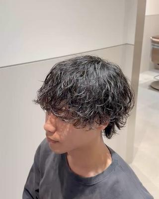 ショート パーマ メンズ 下北沢／メンズ/ メンズパーマ/優樹のヘアスタイル