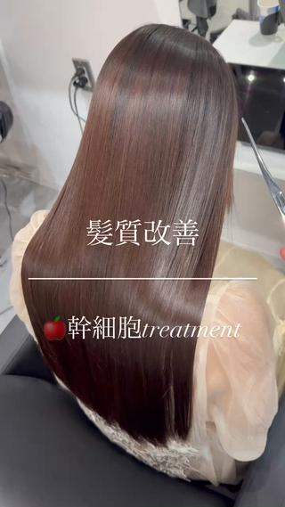 セミロング 髪質改善カラー🪞 美髪縮毛矯正🪞城のヘアスタイル