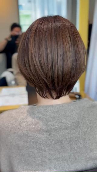 ショート カラー 心斎橋/縮毛矯正/ 髪質改善　吉見勇亮のヘアスタイル