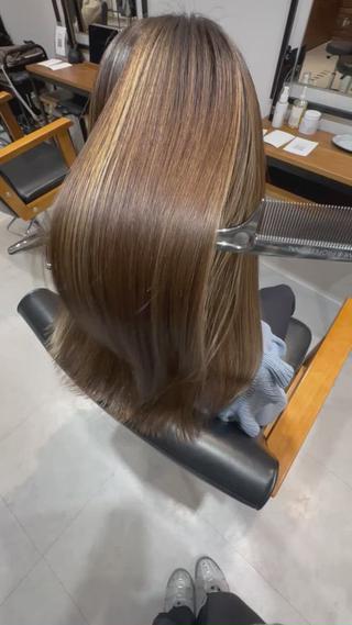 ロング 丹羽大喜 縮毛矯正/美髪矯正のヘアスタイル