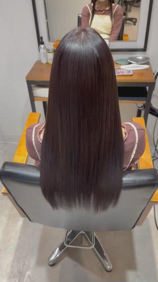 ロング 丹羽大喜 縮毛矯正/美髪矯正のヘアスタイル