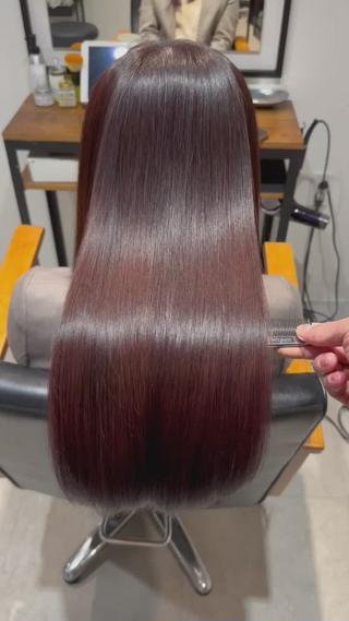 ロング 丹羽大喜 縮毛矯正/美髪矯正のヘアスタイル