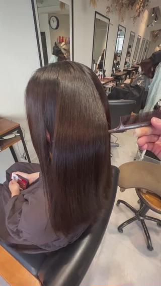 ロング 丹羽大喜 縮毛矯正/美髪矯正のヘアスタイル