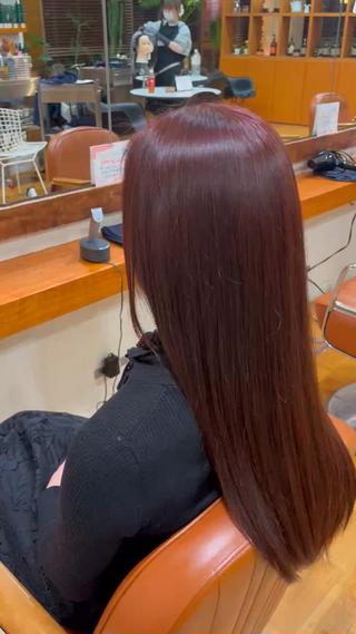 ブリーチなしレッド