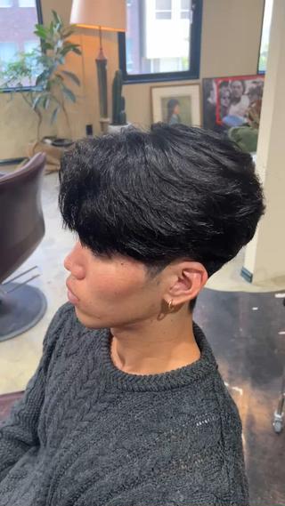 メンズカット/ニュアンス風スタイル/フェザースタイル/フェザーショート