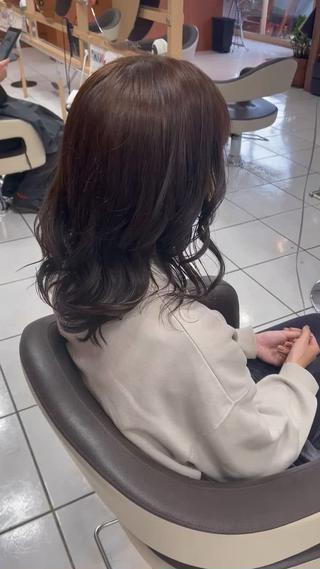 ミディアム 似合わせスタイル 足立のヘアスタイル