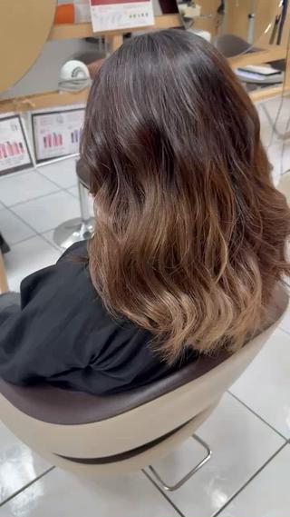 セミロング 似合わせスタイル 足立のヘアスタイル