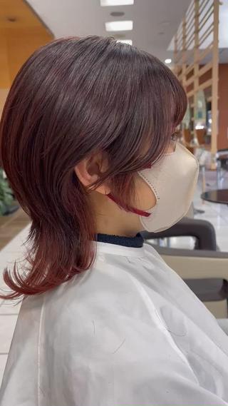 ミディアム カラー 似合わせスタイル 足立のヘアスタイル
