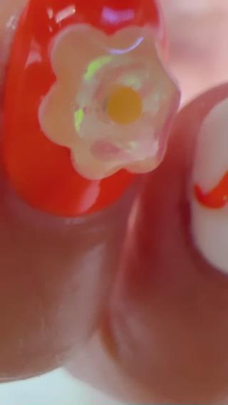 #オーロラネイル #フラワーネイル #ビーズネイル 
#ビタミンカラーネイル #オレンジネイル #うるうるネイル 

店内sampleより⋆⸜♡⸝‍⋆
ありがとうございました 