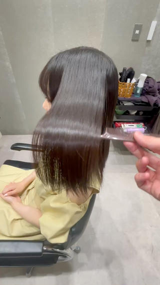 セミロング 髪質改善ヘアケア 艶髪特化/上田のヘアスタイル