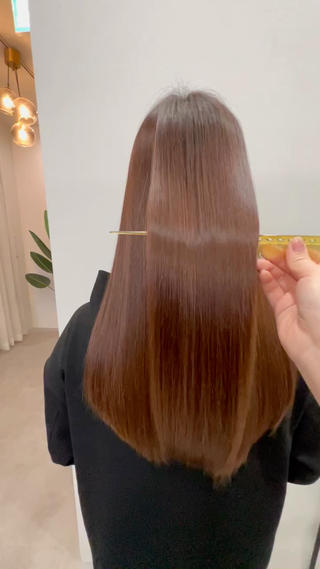 縮毛矯正でツヤツヤサラサラに 