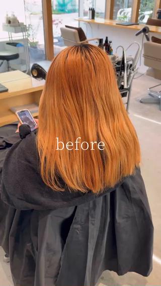 ブリーチしててもツヤは無くなりません！
 