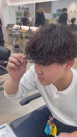 パーマ メンズ 👑メンズパーマ屋 👑/栄/馬場斗生のヘアスタイル