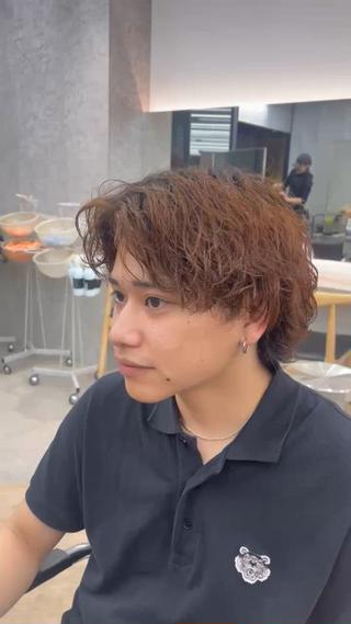 パーマ メンズ 👑メンズパーマ屋 👑/栄/馬場斗生のヘアスタイル