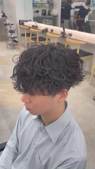 パーマ メンズ 👑メンズパーマ屋 👑/栄/馬場斗生のヘアスタイル