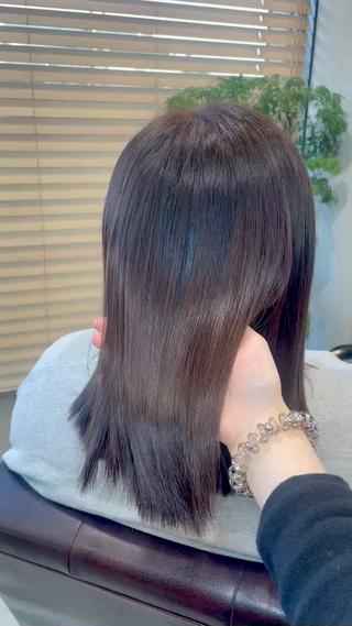 ミディアム 伊藤 実悠/豊橋/ 髪質改善カラーのヘアスタイル