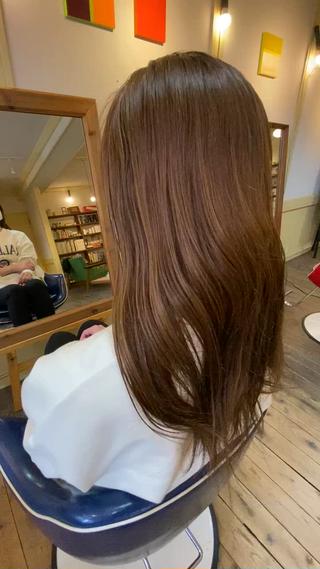ロング パーマ 高塩翔大 髪質改善のヘアスタイル