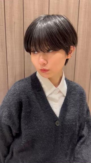 ショート ヘッドスパ/縮毛矯正 /横山陸人のヘアスタイル
